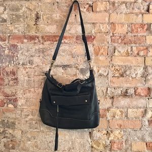 Crown Vintage Leather black purse